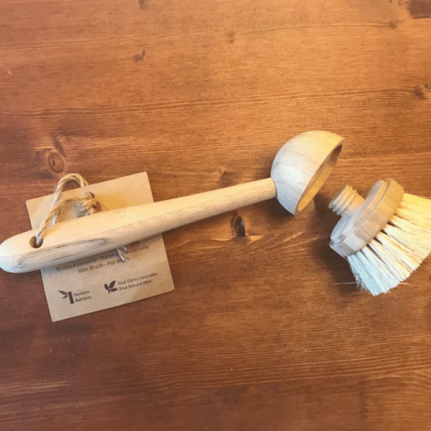 Tête de remplacement pour brosse en bois à vaisselle sans plastique - Image 3